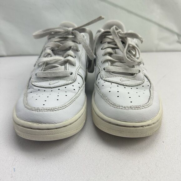 Nike Air Force 1 Low LE, DH2926-111 Triple White Leather Sneaker, Shoe Size 13C - Picture 2 of 12